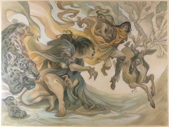 Fantasy illustration by Wylie Beckert: Cold Wind